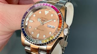 The Rainbow Baron! [SRPE72K1 Rainbow Bezel Seiko Mod]