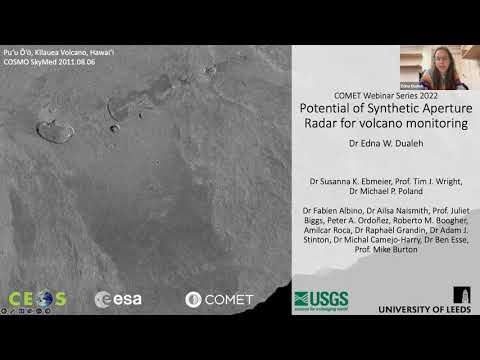 COMET Webinar: Edna Dualeh. Potential of SAR backscatter for monitoring volcanic eruptions.