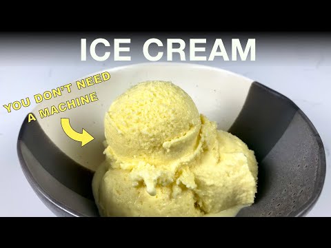 Making Custard Base ICE CREAM From Scratch At HOME with NO MACHINE.