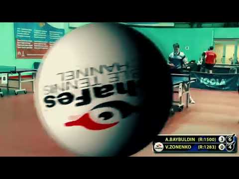 ПОЧТИ ГИОНИС :) 1.BAYBULDIN - ZONENKO Moscow Championship table tennis настольный теннис