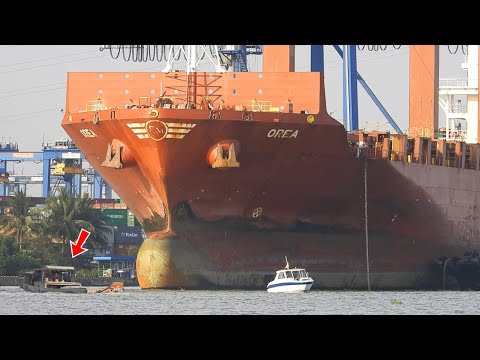 The Giant Ships Are Very Afraid Of Collision When Passing Through Here | 4K Shipspotting