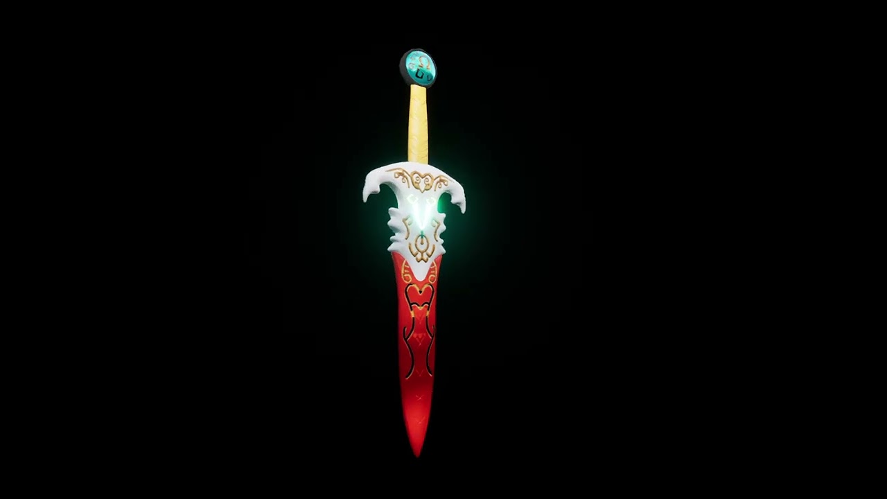 Fantasy Sword 3D Model