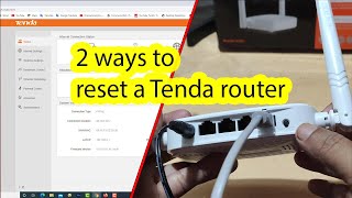How to reset tenda router