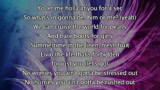 Beyonce - Summertime (Feat Diddy), Lyrics In Video