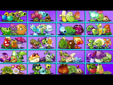Random 20 Team Plants NEW & OLD vs All Zombies - Who Will Win? - PvZ 2 Battlez
