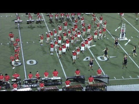 2017.09.01 Westmoore HS Marching Band - The Ascent (Westmoore vs Moore) (Zoomed-In View)