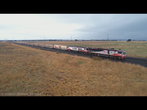 95 Wagon SCT 3PM9 Mixed Freight & Steel Train (18/4/2022) - PoathTV Australian Railways
