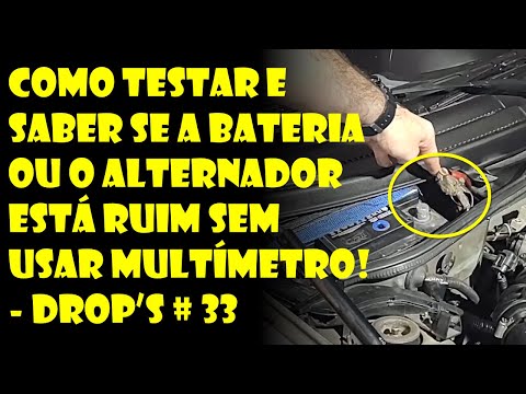 BATERIA OU ALTERNADOR RUIM? DESCUBRA SEM USAR MULTÍMETRO!