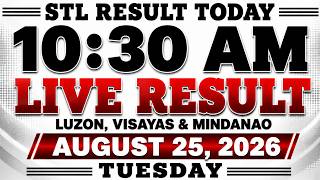STL Result Today 10 30 AM Draw August 25, 2026 - STL Luzon, STL Visayas, STL Mindanao LIVE