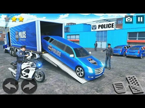 US Police ATV Quad Bike Transport Cargo Plane Game - Android GamePlay #2