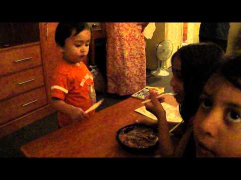 2011_07_22 All kids eat Zarmeen's birthday cake at Victoria