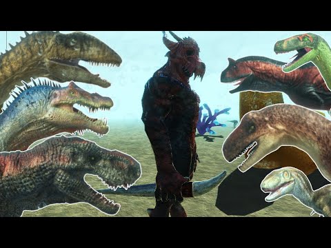 Kozarog The Demon VS ALL DINOSAURS - ANIMAL REVOLT BATTLE SIMULATOR
