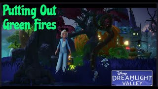 Disney Dreamlight Valley: Forgotten Lands: Remove Green Fires