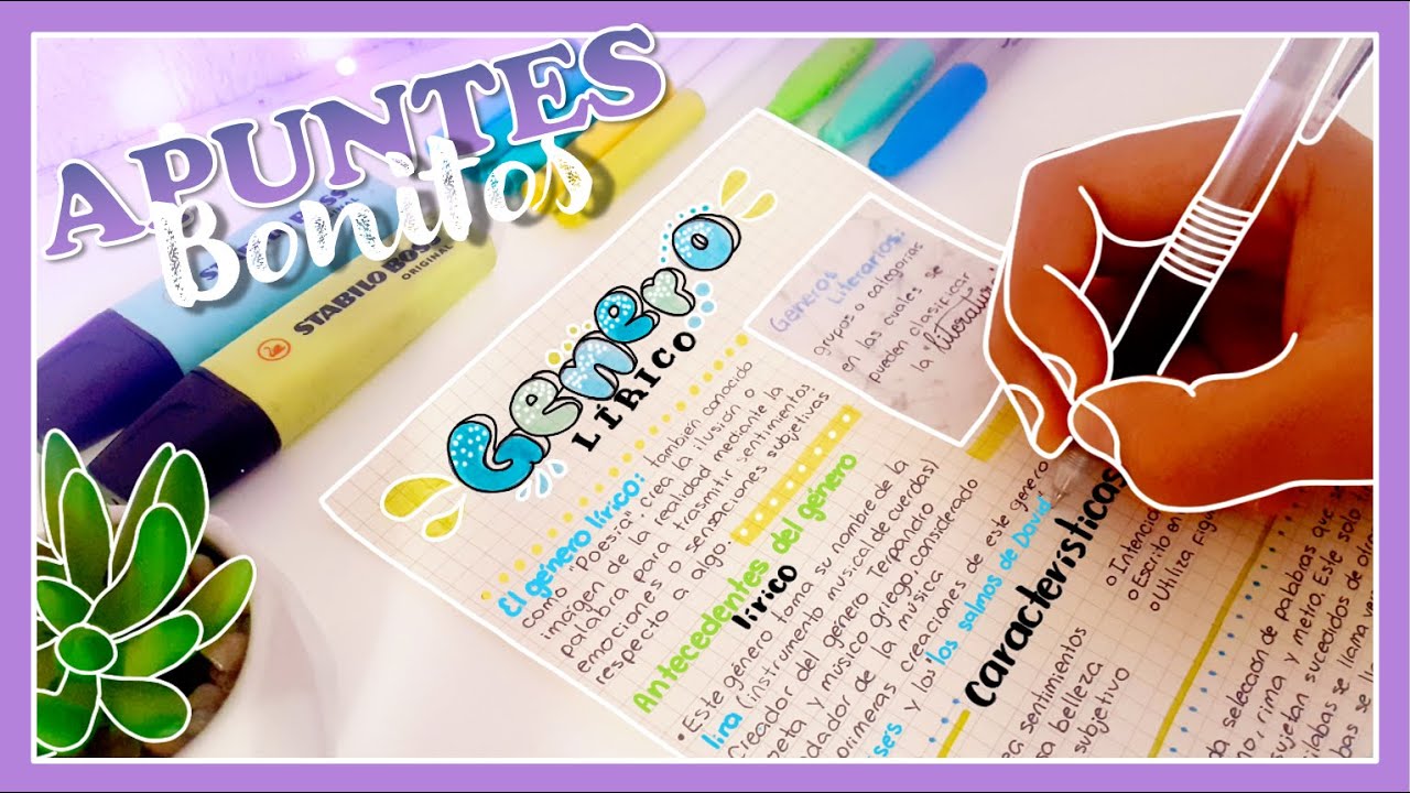🌿 CÓMO hacer APUNTES BONITOS ✨ AESTHETIC ✨| Muy FÁCIL y RÁPIDO 📝