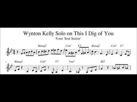 Wynton Kelly Solo on This I Dig of You Transcription (Sheet Music in Description)