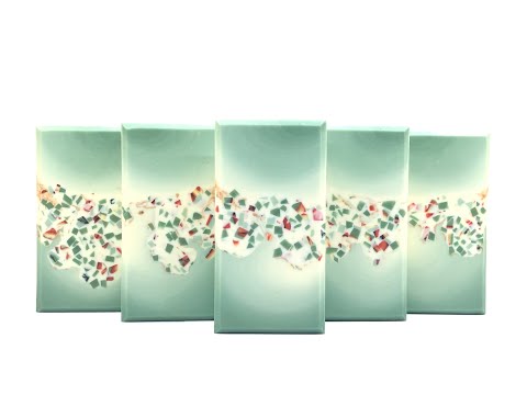 Ombre soap with scraps - Cold process soap