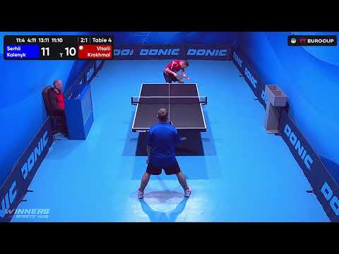 12:50 Serhii Kalenyk - Vitalii Krokhmal 09.10.2023 TT Euro.Cup Ukraine Master. TABLE 4