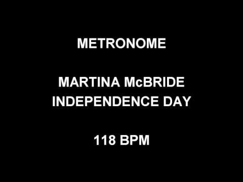 METRONOME 118 BPM Martina McBride INDEPENDENCE DAY