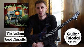 Good Charlotte - The Anthem Guitar Tutorial (Beginner Lesson) + TABS IN DESCRIPTION