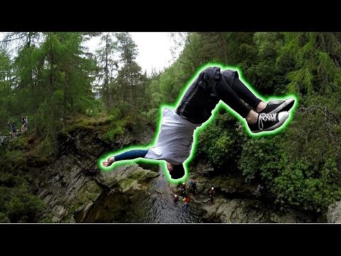 Cliff Jumping & EXTREME Canyoning At Bruarr Falls - Scotland