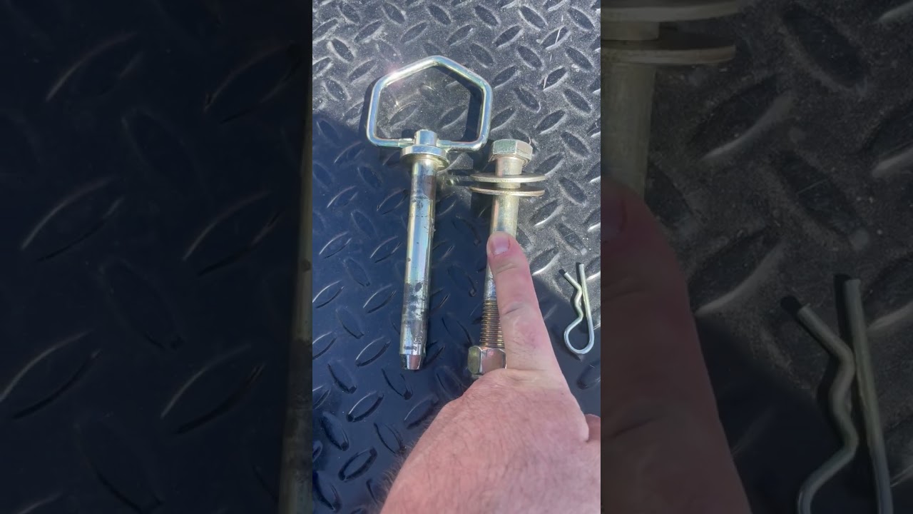 Here’s a video to show an option to use tractor pins versus the original bolts 