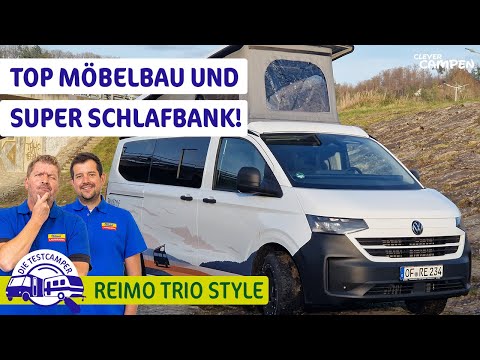 Reimo Trio Style Test: Ausbau auf VW New Transporter Basis | Kompakt-Camper & Alltagswagen