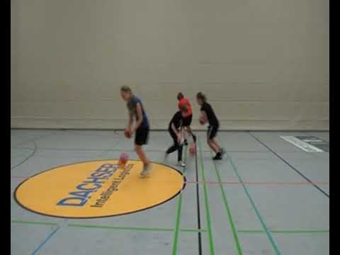 Doppelstunde Handball - 9a Prellen mit 2 Bällen - Variante 1