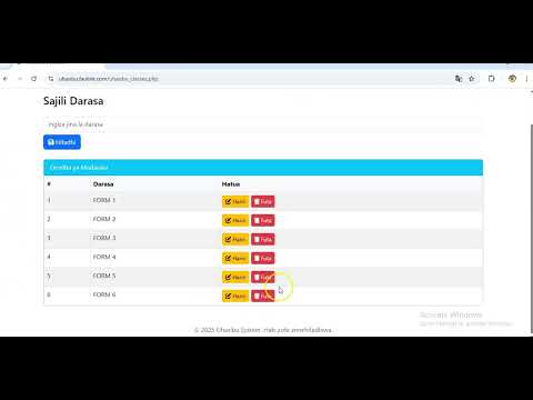 Mfumo wa Uhasibu Video