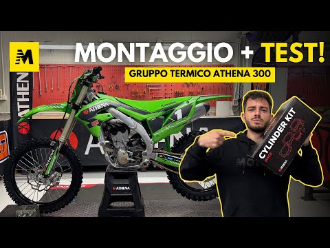 Now the KAWASAKI KX250 goes EVEN FASTER! ASSEMBLY and TESTING of the ATHENA 300cc BIG BORE cylind...