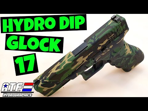 HYDRO DIP GLOCK 17 9mm - Woodland Army Camo - ATF Hydrographics