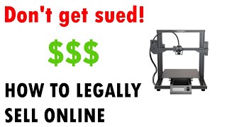 How to LEGALLY Sell 3D Prints online with Etsy | 2022 | Managing Etsy 3D Print Business | Laws & +