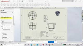 Section and Detailed Drawing Views in Solidworks