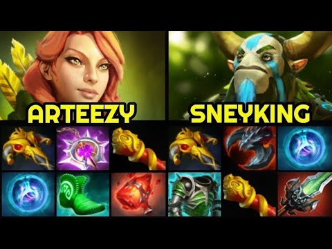 ARTEEZY Windranger Try Hard Game vs SNEYKING 21 Kills Nature's Prophet 7.27 Dota 2