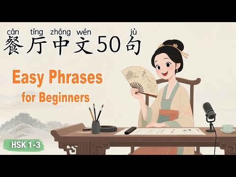 HSK 1–3｜在餐厅说中文｜初学者必学的简单句子！Speak Chinese in a Restaurant｜Easy Phrases for Beginners #shadowing