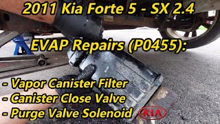 2011 Kia Forte 2.4 - EVAP Repairs - P0455 - Vapor Canister Filter Replacement