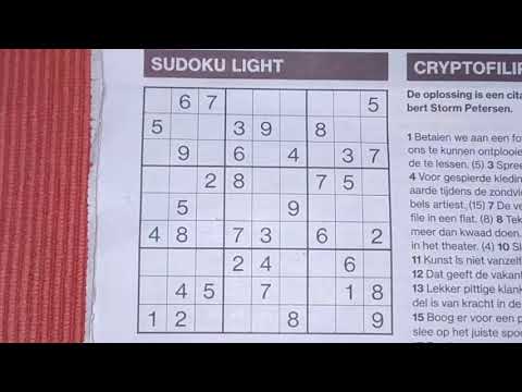 One of these two will suites you! (#1257) Light Sudoku. 07-31-2020 part 1 of 2