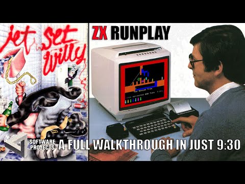 Jet Set Willy [1984] ZX Spectrum Runplay