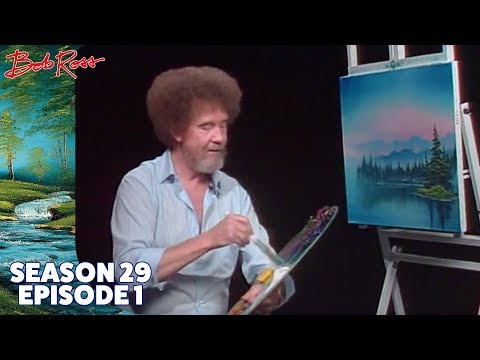 painting island of wilderness landscape by bob ross