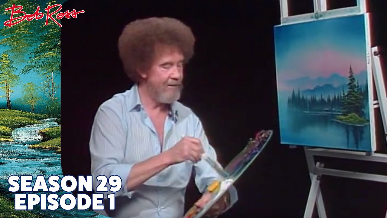 painting island of wilderness landscape by bob ross