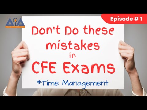 Don't do these mistakes in CFE Exam Ep.1 #cfe #certifiedfraudexaminer #acfe
