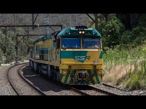 「4K60fps」SSR Coal Train passing Wondabyne - CCN Central Coast & Newcastle Line