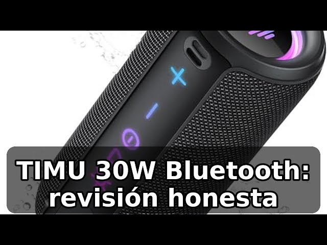 Vídeo relacionado con TIMU Altavoz Bluetooth 5.4 Potente, 25W Altavoces Bluetooth con 2 Modos EQ, Correa de Transporte, Compatible con PC, 8 Modos RGB, 24H de Reproducción, Emparejamiento TWS, IPX7, Micro SD y AUX