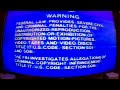 Columbia Tristar FBI Warning Screen