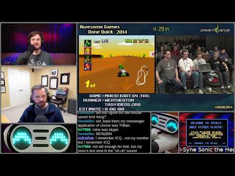 Interviewing Weatherton: Mario Kart 64 - the first N64 TASBot run (AGDQ 2014)