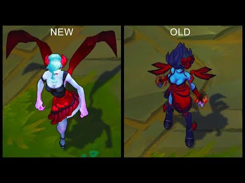 All Evelynn Skins NEW and OLD Texture Comparison Rework 2017 (League of Legends)