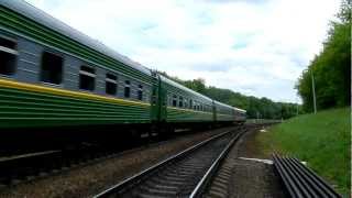 preview picture of video 'ТЭП70БС с пассажирским поездом'