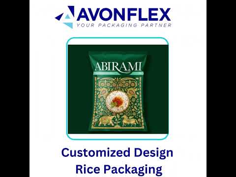 Rice packaging plastic pouch