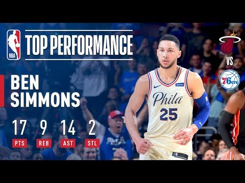 Ben Simmons Was Dropping Dimes! 14 Assists In Playoff Debut!