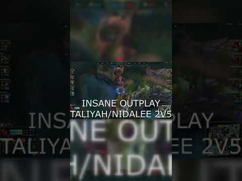 INSANE TALIYAH/NIDALEE 2v5 OUTPLAY - League of Legends