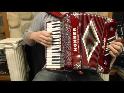 HANLIIIR48 - Red Hohner Anacleto Latino III LMM 48